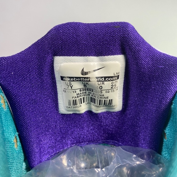 Nike Kobe 9 Elite Hero Expression Grey Turquoise Purple 630847-005 Size 7 Y - Picture 7 of 7